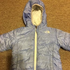 Toddler girls reversible northface jacket